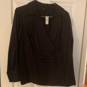 Stylish black top for work or an evening out.